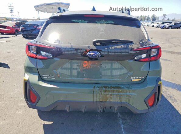 4S4GUHF68R3789065 2024 SUBARU CROSSTREK Green უკანა ხედი