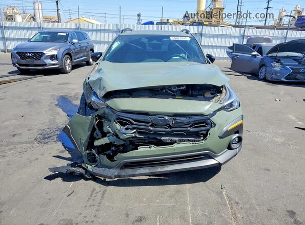 4S4GUHF68R3789065 2024 SUBARU CROSSTREK Green წინა ხედი