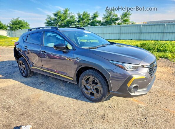 4S4GUHF69R3842341 2024 SUBARU CROSSTREK Charcoal Przód prawy