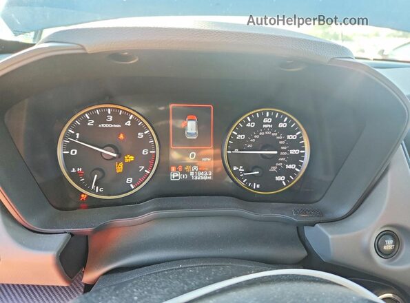 4S4GUHF69R3842341 2024 SUBARU CROSSTREK Charcoal Widok zestawu wskaźników