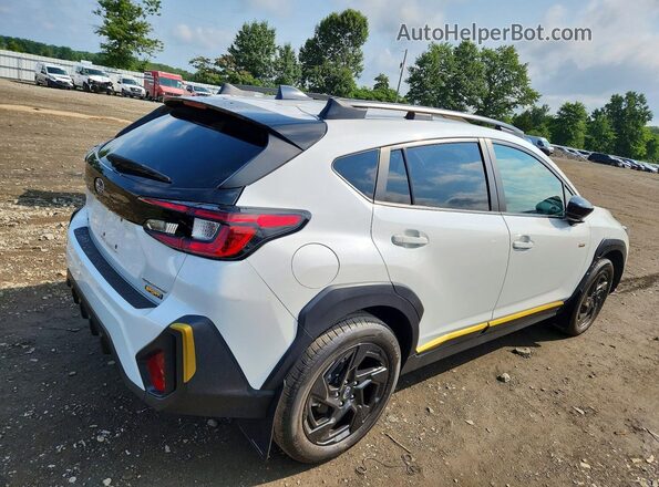 4S4GUHF6XR3711645 2024 SUBARU CROSSTREK Белый Задняя правая четверть