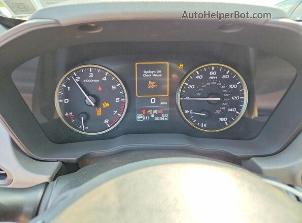 4S4GUHF6XR3711645 2024 SUBARU CROSSTREK Белый Вид щитка приборов