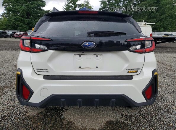 4S4GUHF6XR3769769 2024 SUBARU CROSSTREK White უკანა ხედი