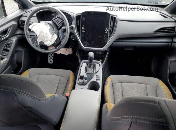 4S4GUHF6XR3769769 2024 SUBARU CROSSTREK White წინა პანელის ხედი