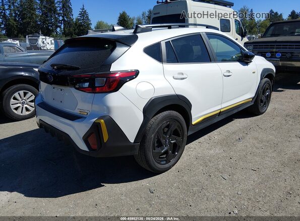 4S4GUHF6XR3813043 2024 SUBARU CROSSTREK Белый Задняя правая четверть
