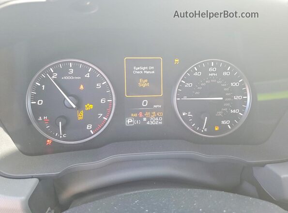 4S4GUHL63T3732770 2026 SUBARU CROSSTREK Silver Vista del cuadro de instrumentos
