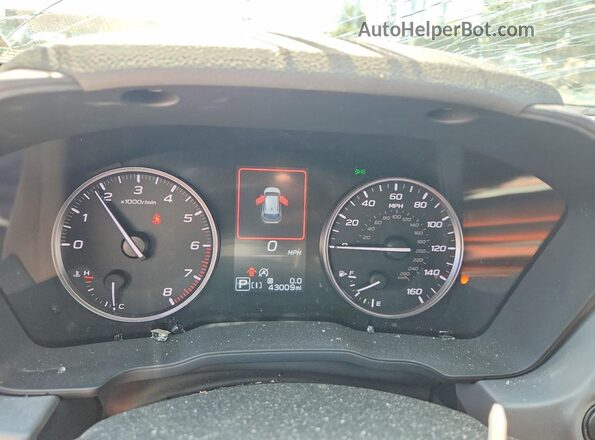4S4GUHM61R3702707 2024 SUBARU CROSSTREK Red ხელსაწყოთა პანელის ხედი