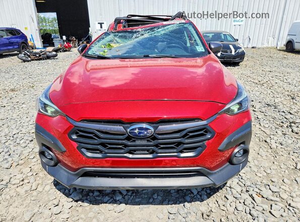 4S4GUHM61R3702707 2024 SUBARU CROSSTREK Red წინა ხედი