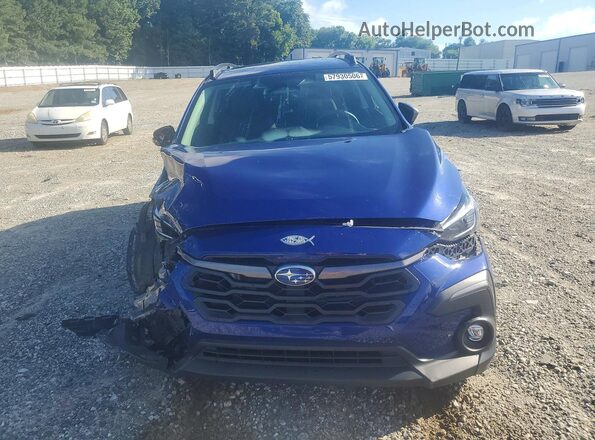 4S4GUHM62R3718057 2024 SUBARU CROSSTREK Blue Widok z przodu