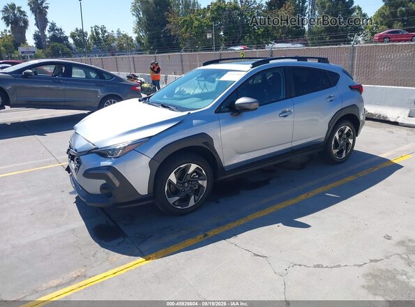 4S4GUHM62R3719340 2024 SUBARU CROSSTREK Серебряный Передняя левая четверть