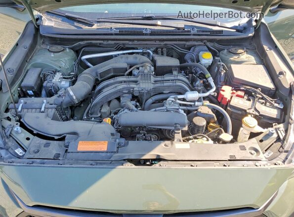 4S4GUHM63R3814988 2024 SUBARU CROSSTREK Green Widok komory silnika