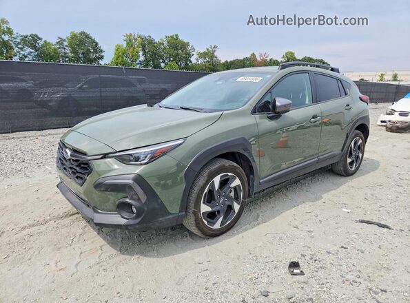 4S4GUHM64R3825496 2024 SUBARU CROSSTREK Green Trasero izquierdo