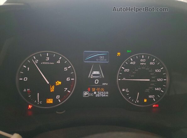 4S4GUHM65R3782397 2024 SUBARU CROSSTREK Silver Widok zestawu wskaźników