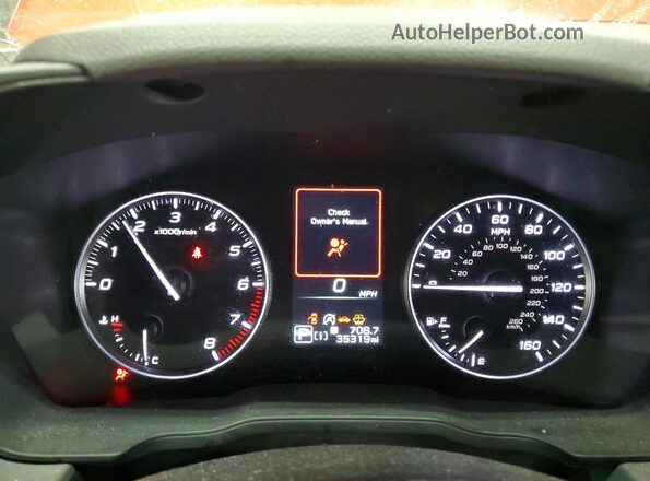4S4GUHM66R3790167 2024 SUBARU CROSSTREK Orange Вид щитка приладів