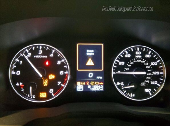 4S4GUHM69R3818768 2024 SUBARU CROSSTREK Silver Widok zestawu wskaźników