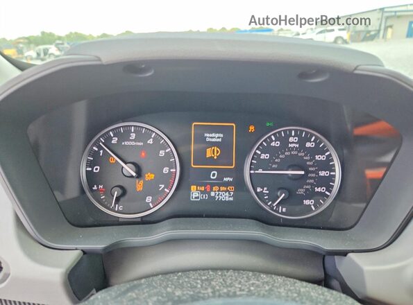 4S4GUHM69S3703111 2025 SUBARU CROSSTREK Белый Вид щитка приборов