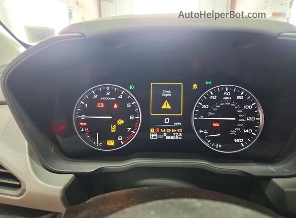 4S4GUHM6XR3716489 2024 SUBARU CROSSTREK Red Widok zestawu wskaźników