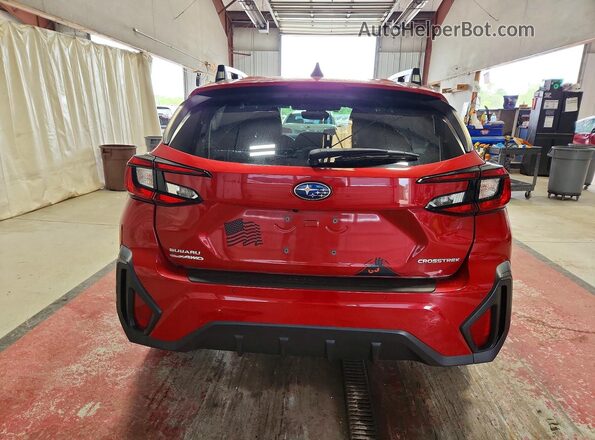 4S4GUHM6XR3716489 2024 SUBARU CROSSTREK Red Widok z tyłu