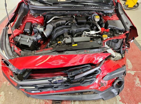 4S4GUHM6XR3716489 2024 SUBARU CROSSTREK Red Widok komory silnika