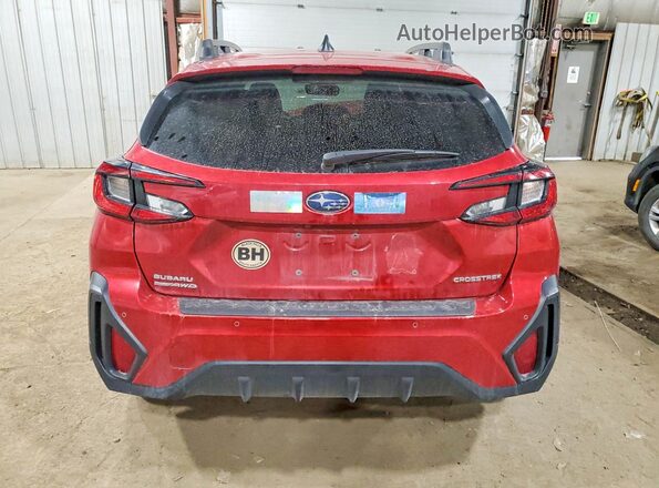 4S4GUHN66R3742103 2024 SUBARU CROSSTREK Red უკანა ხედი