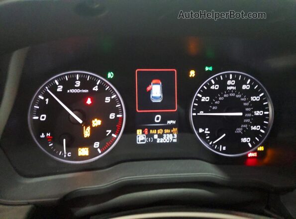 4S4GUHN67R3795313 2024 SUBARU CROSSTREK Белый Вид щитка приборов