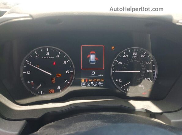 4S4GUHN6XR3782460 2024 SUBARU CROSSTREK White Вид щитка приладів