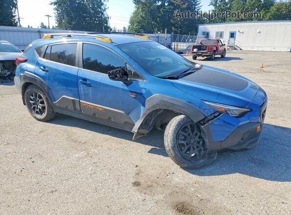 4S4GUHT61R3727382 2024 SUBARU CROSSTREK Blue Առջևի աջ