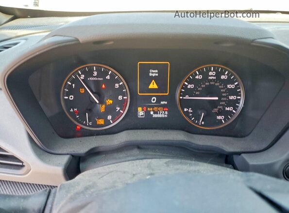 4S4GUHT61R3727382 2024 SUBARU CROSSTREK Blue Սարքավորումների վահանակի տեսք
