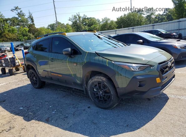 4S4GUHT66S3772694 2025 SUBARU CROSSTREK Green Передня права чверть