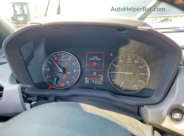 4S4GUHT66S3772694 2025 SUBARU CROSSTREK Green Вид щитка приладів