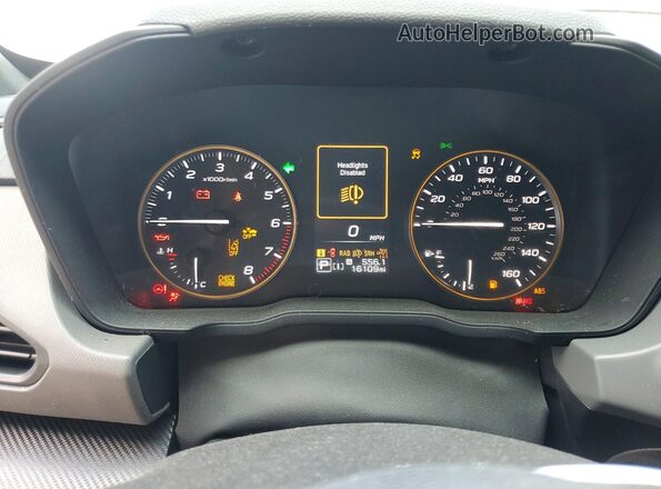 4S4GUHT68R3806449 2024 SUBARU CROSSTREK Черный Вид щитка приборов