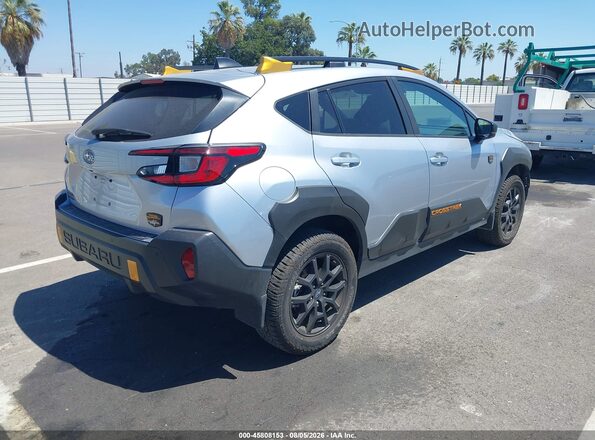 4S4GUHT68R3811103 2024 SUBARU CROSSTREK Silver უკანა მარჯვენა