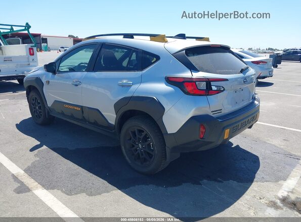 4S4GUHT68R3811103 2024 SUBARU CROSSTREK Silver უკანა მარცხენა