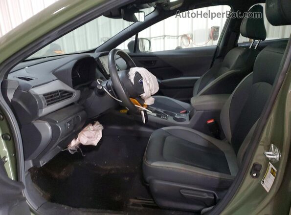 4S4GUHT6XS3767479 2025 SUBARU CROSSTREK Green Вид салону спереду