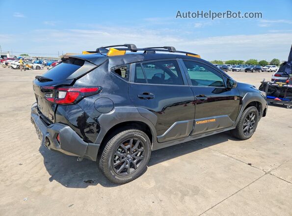 4S4GUHU60R3776930 2024 SUBARU CROSSTREK Black Trasero derecho
