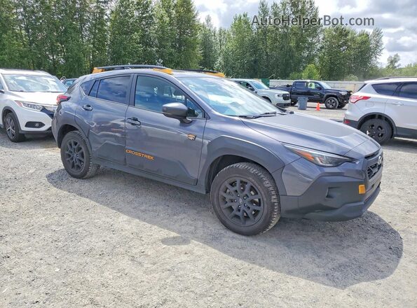 4S4GUHU62R3778226 2024 SUBARU CROSSTREK Серый Передняя правая четверть