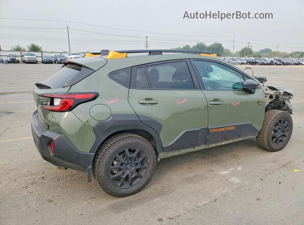 4S4GUHU62R3824640 2024 SUBARU CROSSTREK Green Հետևի աջ