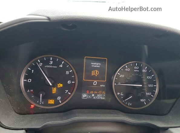 4S4GUHU62R3824640 2024 SUBARU CROSSTREK Green Սարքավորումների վահանակի տեսք