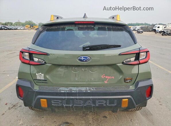 4S4GUHU62R3824640 2024 SUBARU CROSSTREK Green Հետևի տեսք