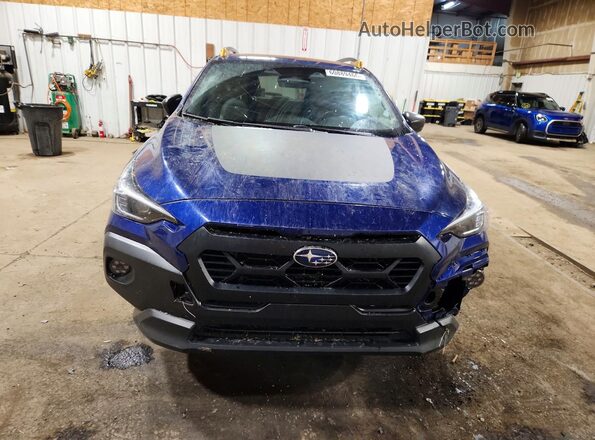 4S4GUHU63R3775934 2024 SUBARU CROSSTREK Blue Vista frontal