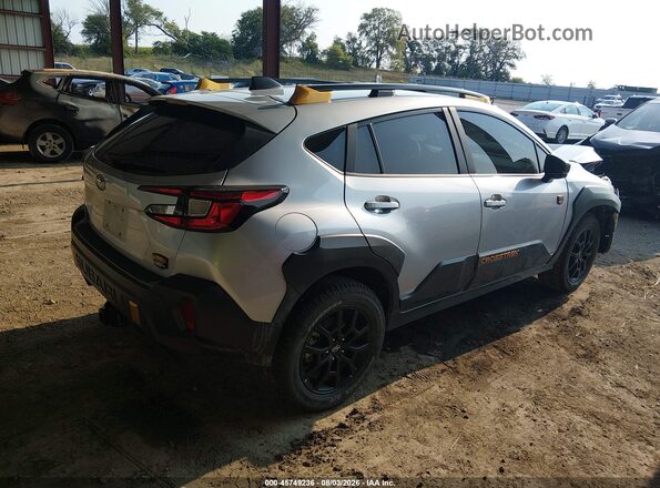 4S4GUHU64S3700519 2025 SUBARU CROSSTREK Silver Tył prawy