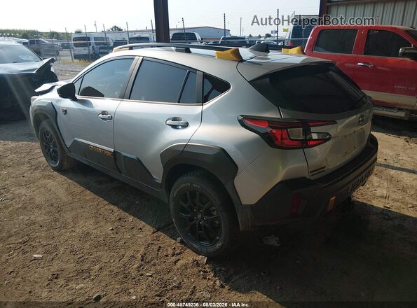 4S4GUHU64S3700519 2025 SUBARU CROSSTREK Silver Tył lewy
