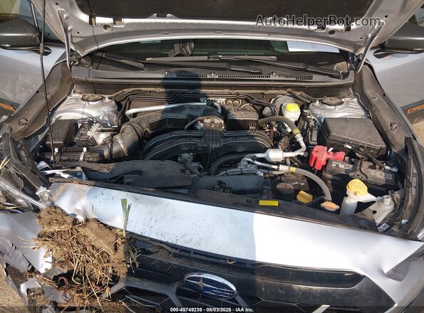 4S4GUHU64S3700519 2025 SUBARU CROSSTREK Silver Widok z tyłu
