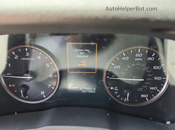 4S4GUHU66R3821580 2024 SUBARU CROSSTREK Gray Widok zestawu wskaźników