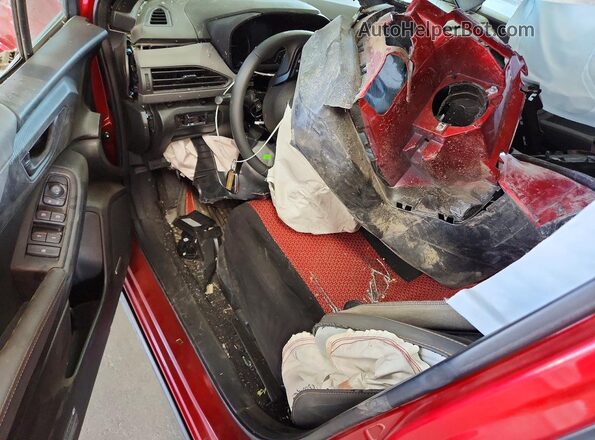 4S4GUHU67S3744689 2025 SUBARU CROSSTREK Red Առջևի վահանակի տեսք