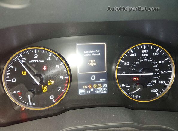 4S4GUHU67T3780979 2026 SUBARU CROSSTREK White ხელსაწყოთა პანელის ხედი