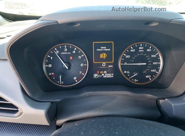 4S4GUHU68R3778053 2024 SUBARU CROSSTREK Green Widok zestawu wskaźników