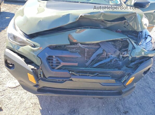 4S4GUHU68R3778053 2024 SUBARU CROSSTREK Green Widok komory silnika