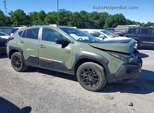 4S4GUHU68R3778053 2024 SUBARU CROSSTREK Green Przód prawy