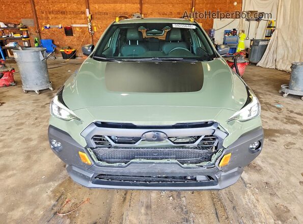 4S4GUHU68R3828112 2024 SUBARU CROSSTREK Green Widok z przodu